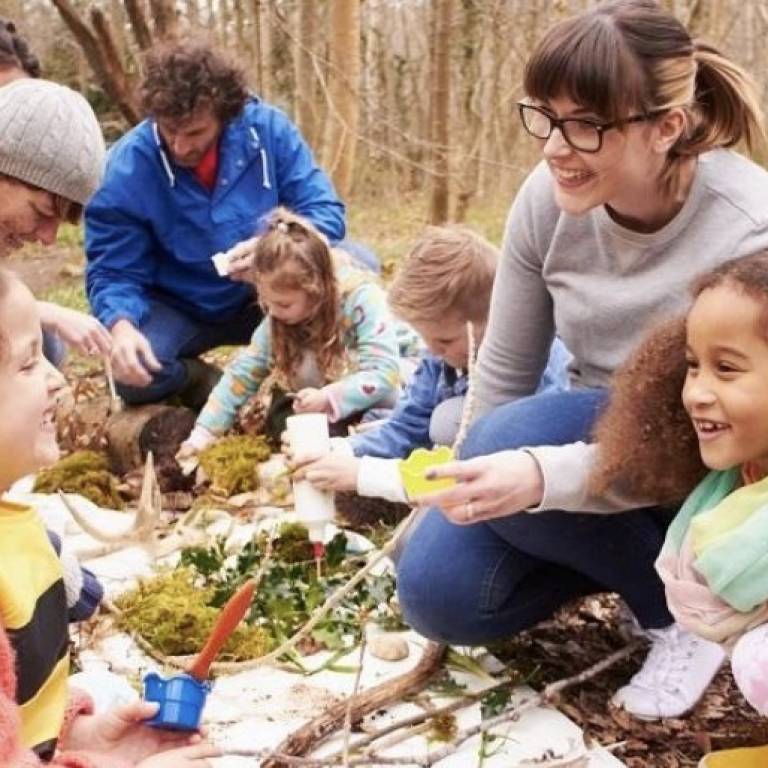 Kids outdoor in nature